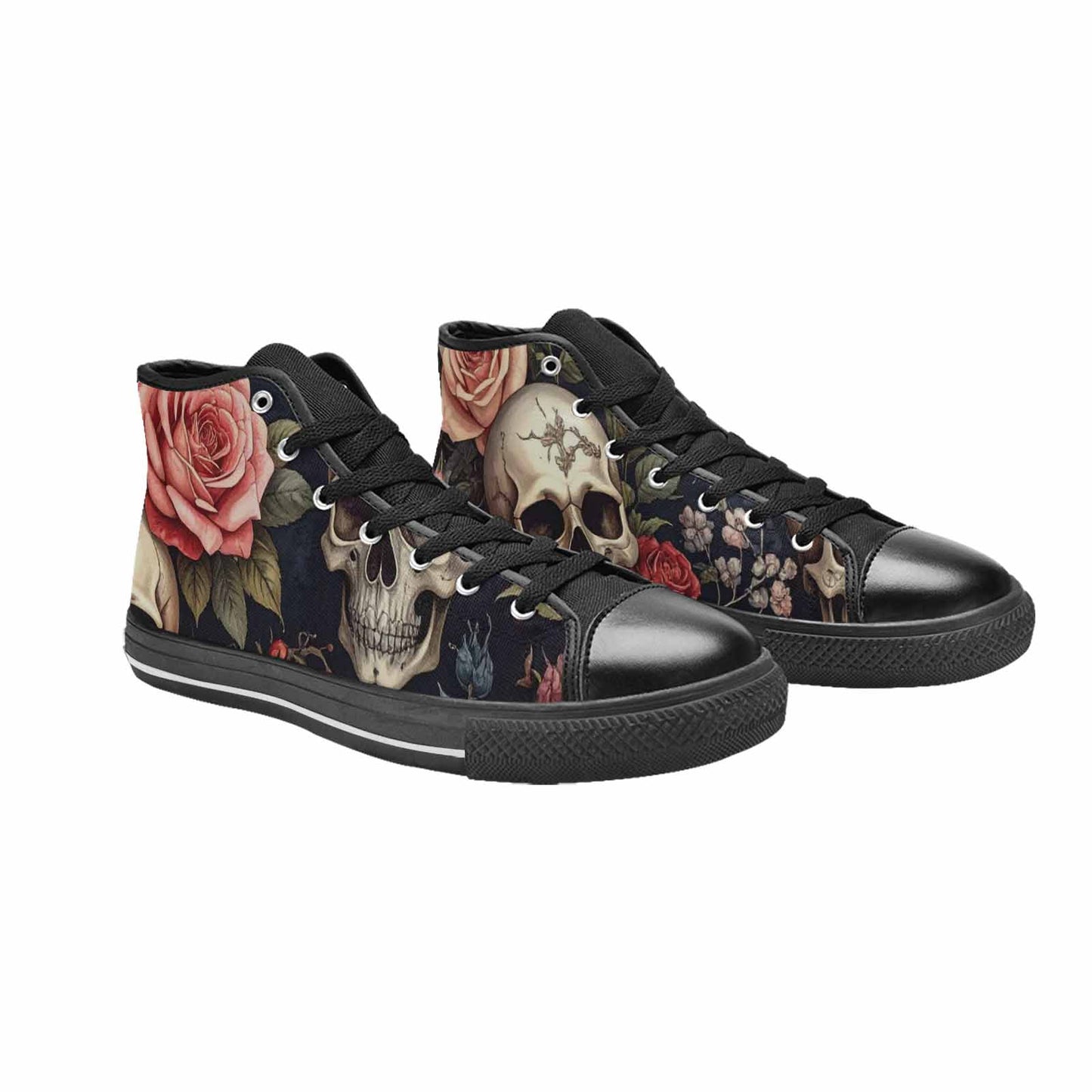 MEN'S Skulls - Roses High Top Canvas Y2K Shoes