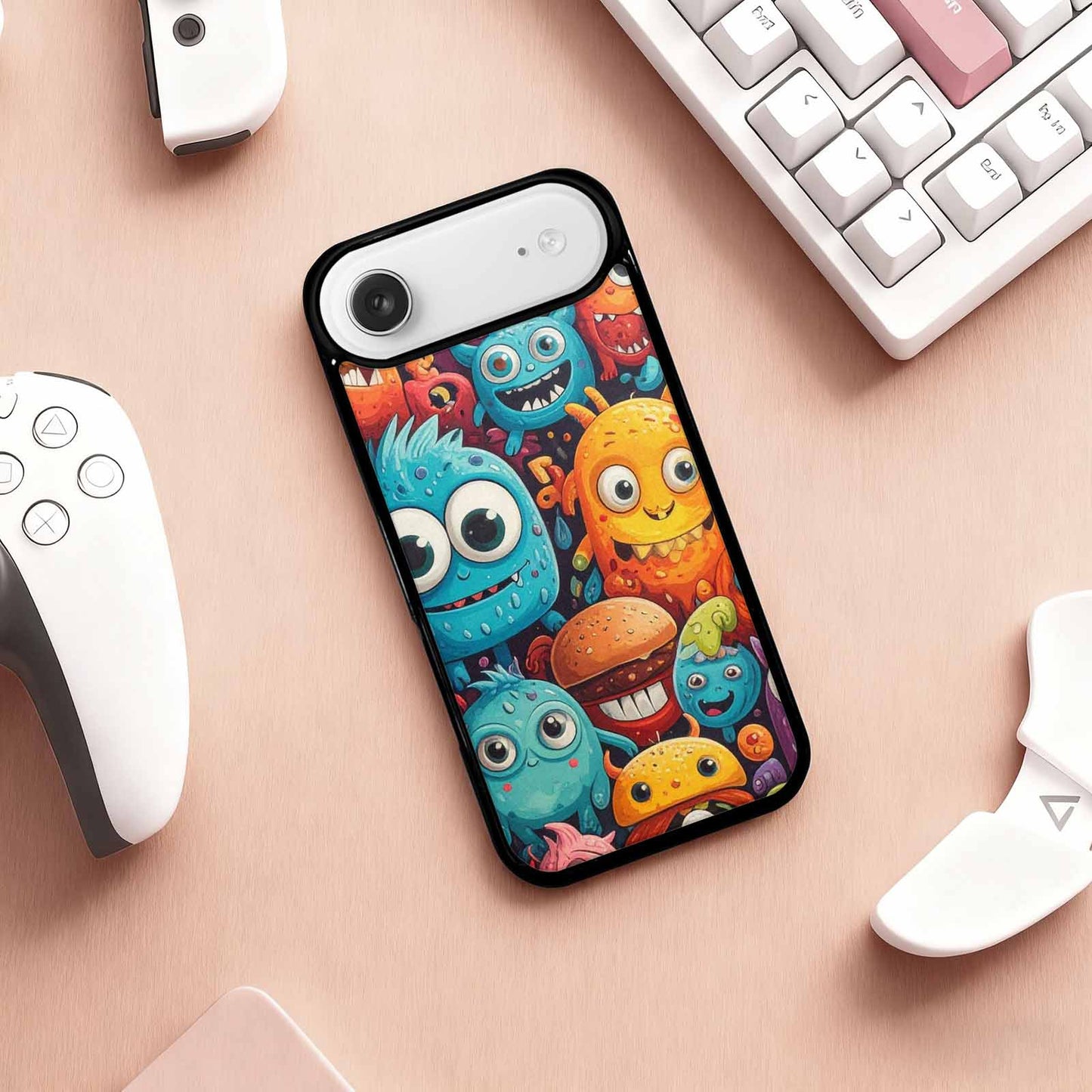 iPhone 17 Air Case — Small Cartoon Monster Character Pattern Cartoon, Unique Phone Case Design