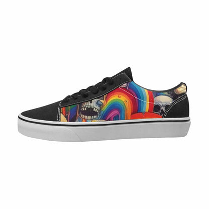 WOMEN'S Skulls Canvas Original Design Y2K All Over Print Shoes