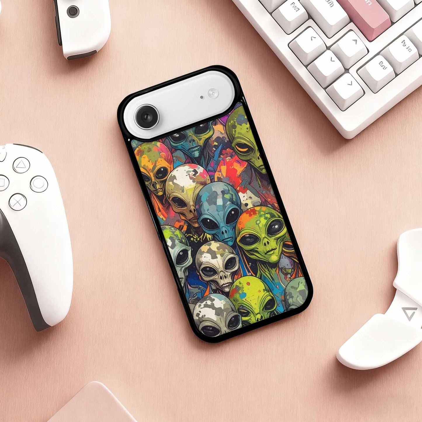 iPhone 17 Air Case — Aliens Camo Aliens Pattern Hundreds Alien, Original Design Phone Case