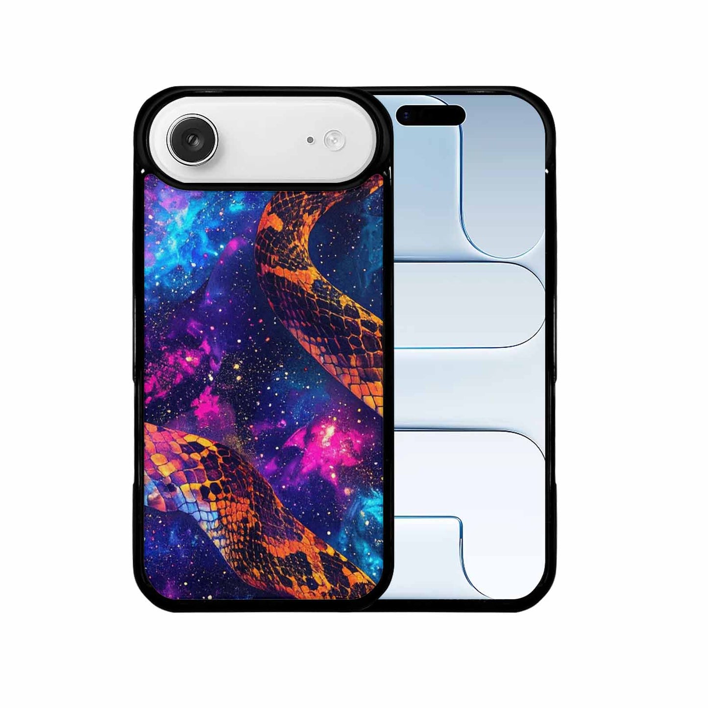 iPhone 17 Air Case — Galaxy Snake Print Galaxy Space, Unique Phone Case Design