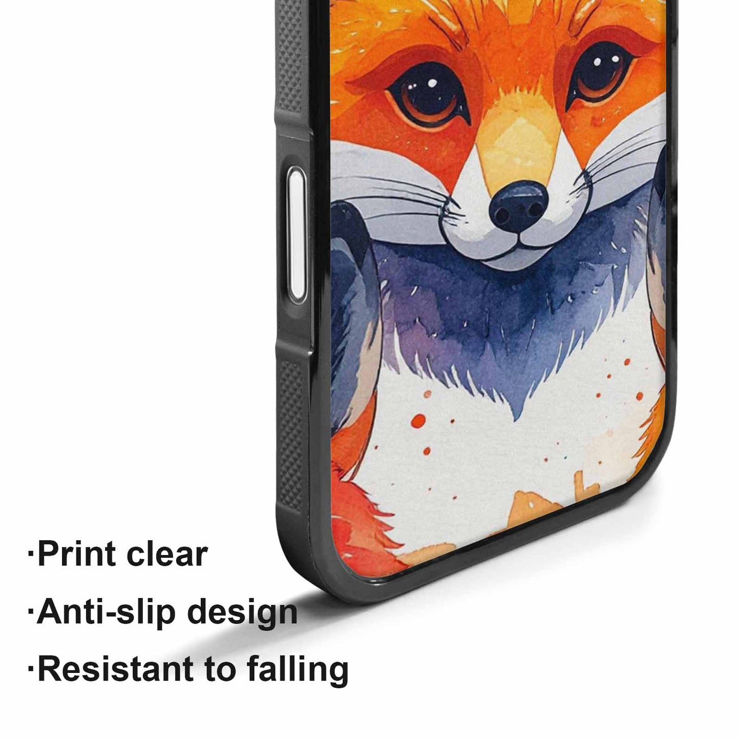 iPhone 17 Case — Watercolor Kawaii Fox Watercolor Abstract, Custom Made Phone Cover