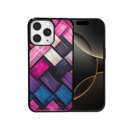 iPhone 15 Pro Max Case — Genderfluid Flag Color Theme Small Rainbow, Original Design Phone Case
