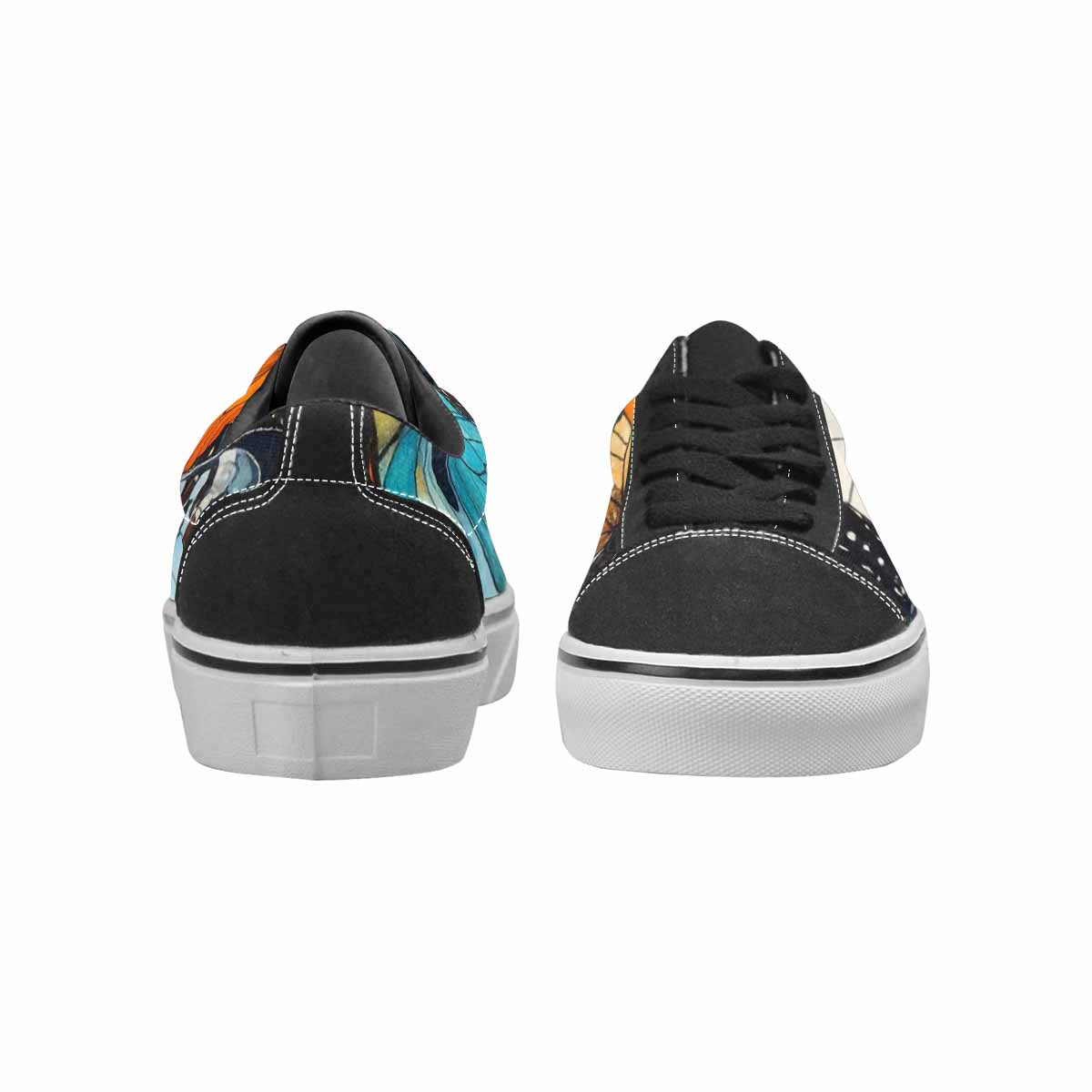 MEN'S Butterfly Wing Canvas Lace-Up Neon Fantasy Sneakers