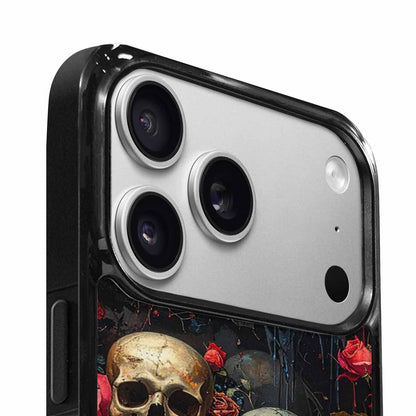 iPhone 17 Pro Case — Skulls And Rosesmelting Skulls A Gothic, Custom Phone Case