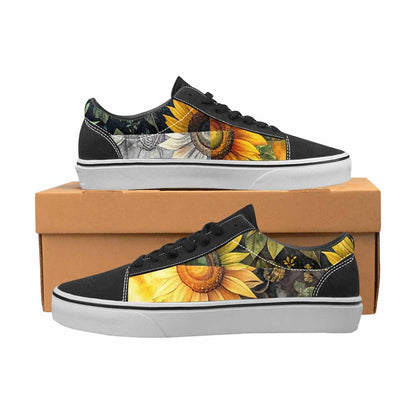 WOMEN'S Sunflower Canvas Lace-Up Y2K Custom Sneakers