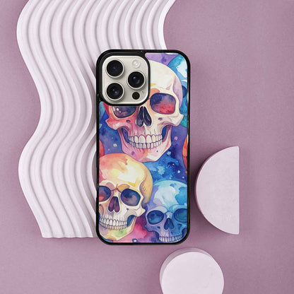 iPhone 16 Pro Max Case — Kulls Watercolor Skulls Small Skull Pattern, Original Design Phone Case