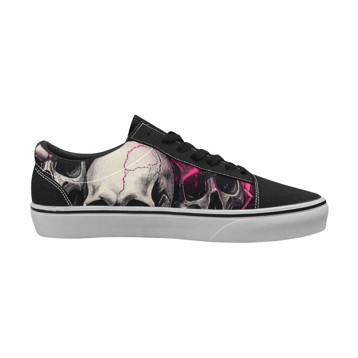 WOMEN'S Skull Roses Lace-Up Canvas Dreamlike Custom Shoes