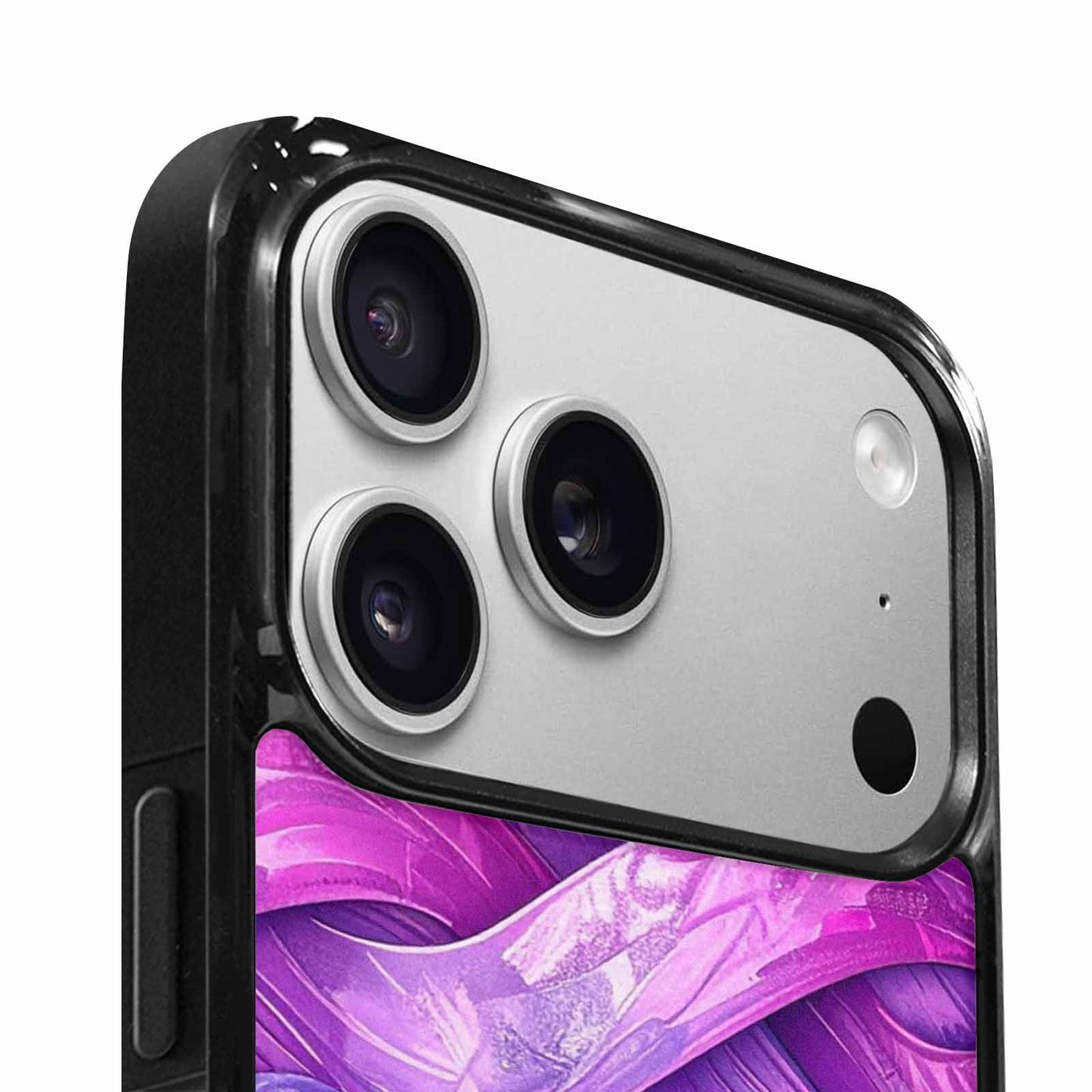 iPhone 17 Pro Max Case — Bisexual Flag Color Theme Original Art, Custom Print Case Cover