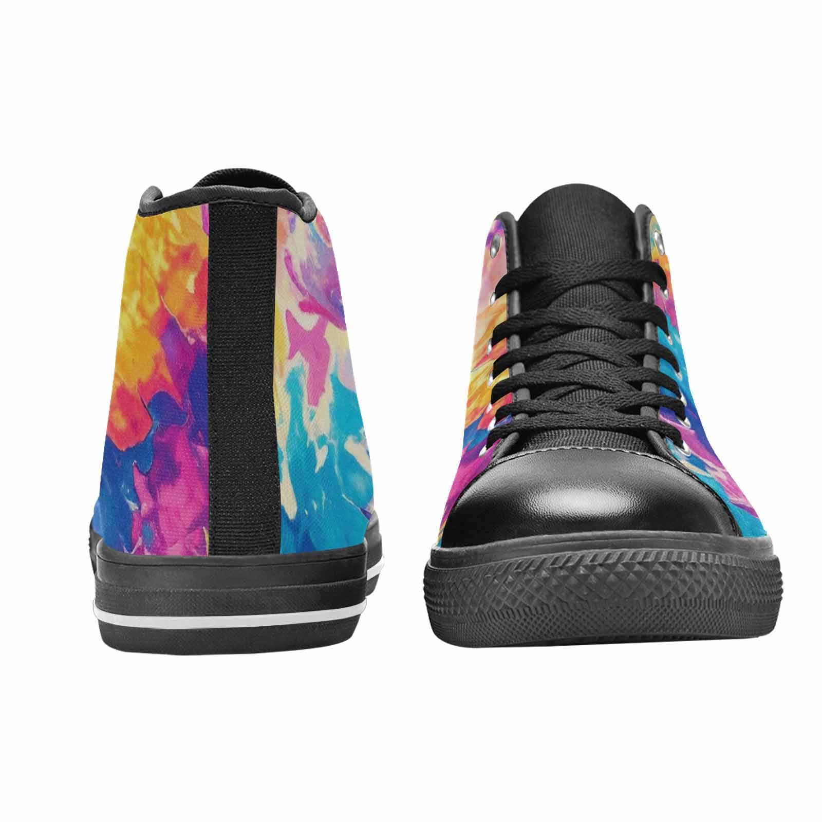 MEN'S Tie Dye Swirl High Top Canvas Y2K Sneakers