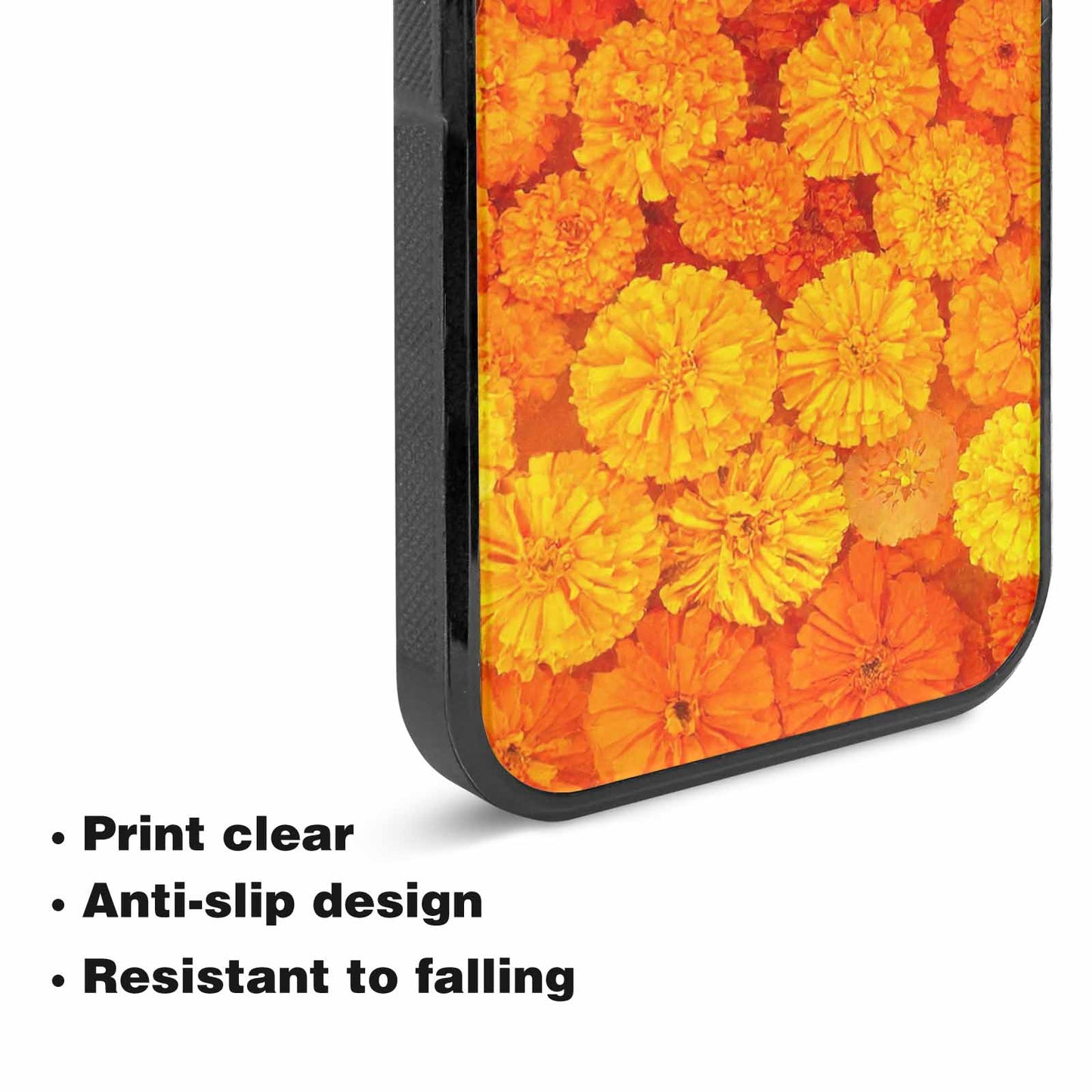 iPhone 15 Plus Case — Marigold Day Of The Dead Marigold, Customized Protective Case