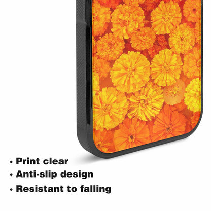 iPhone 15 Plus Case — Marigold Day Of The Dead Marigold, Customized Protective Case
