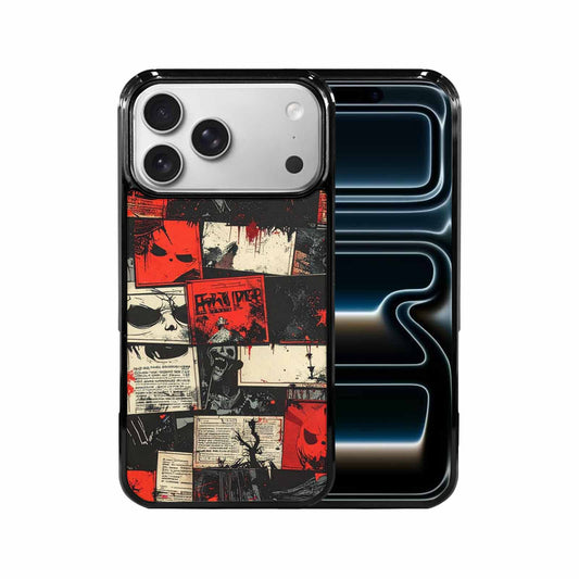 iPhone 17 Pro Max Case — Vintage Horror Comic Panel Retro Vintage, Personalized Phone Case