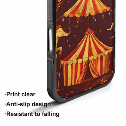 iPhone 17 Case — Vintage Circus Art Pattern Retro Vintage, Custom Designed Case Cover