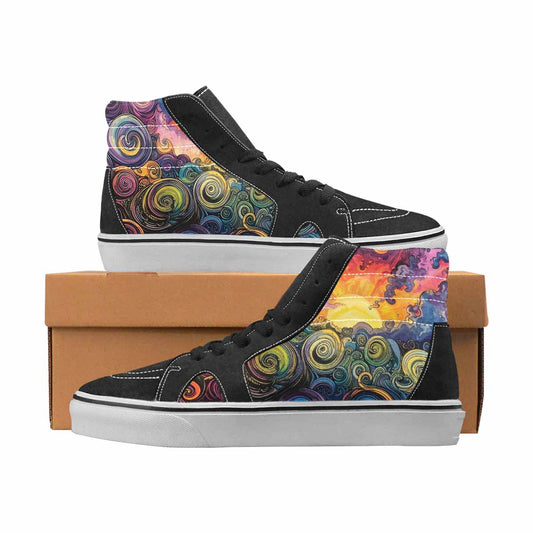 WOMEN'S Tie Dye High Top Canvas Personalized Dreamcore Custom Shoes