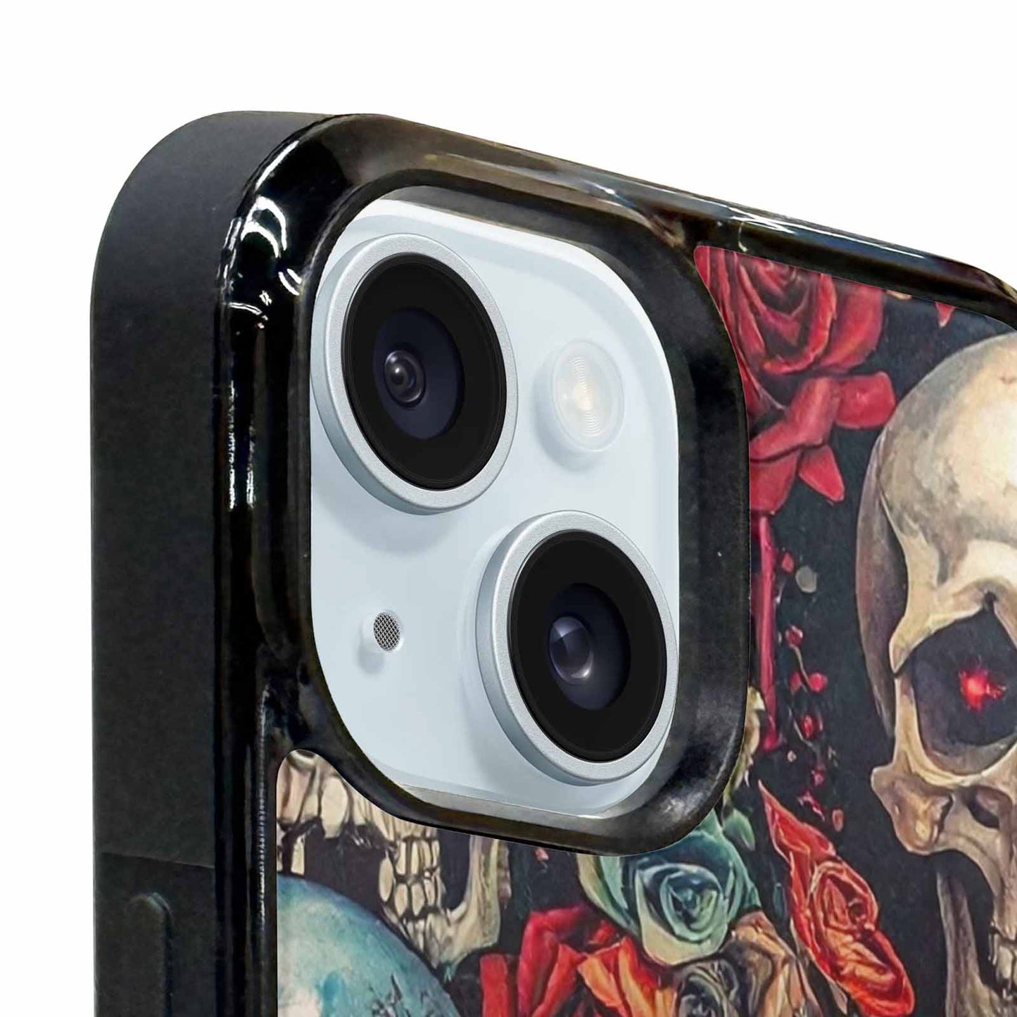 iPhone 15 Case — Skulls And Rosesmelting Skulls A, Custom Printed Phone Case