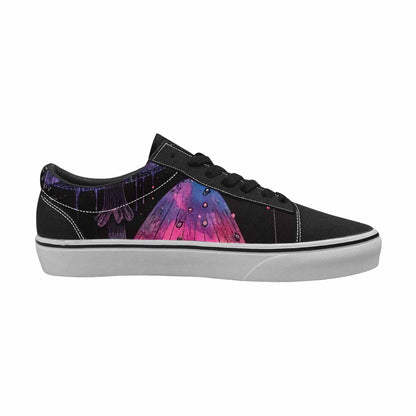 WOMEN'S Rainbow Drip Mushrooms Lace-Up Canvas Grunge Shoes