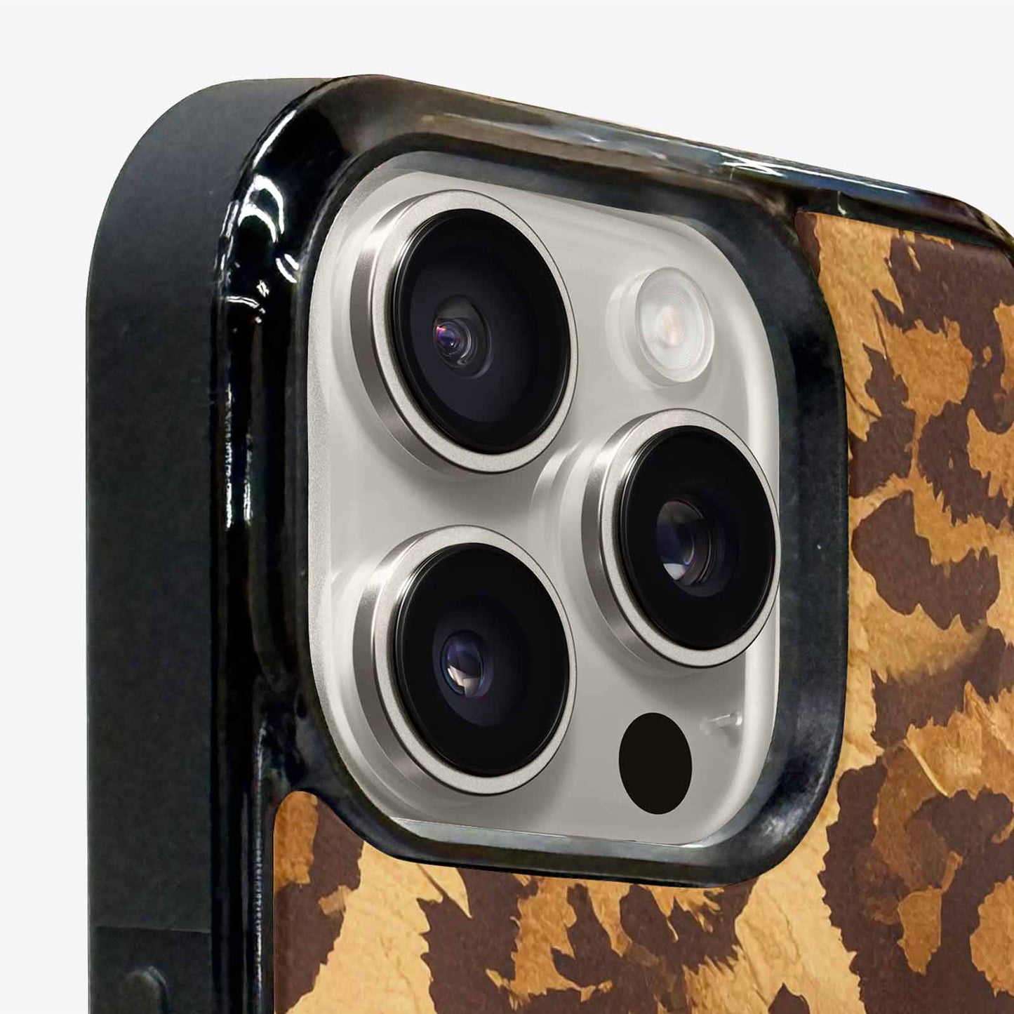 iPhone 15 Pro Max Case — Classic Leopard Print Warm Golden Tan, Original Design Phone Case