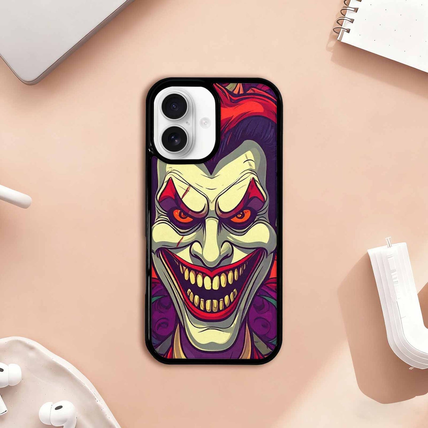 iPhone 17 Case — Evil Circus Heads Faces Cartoon Cute, Customized Protective Case