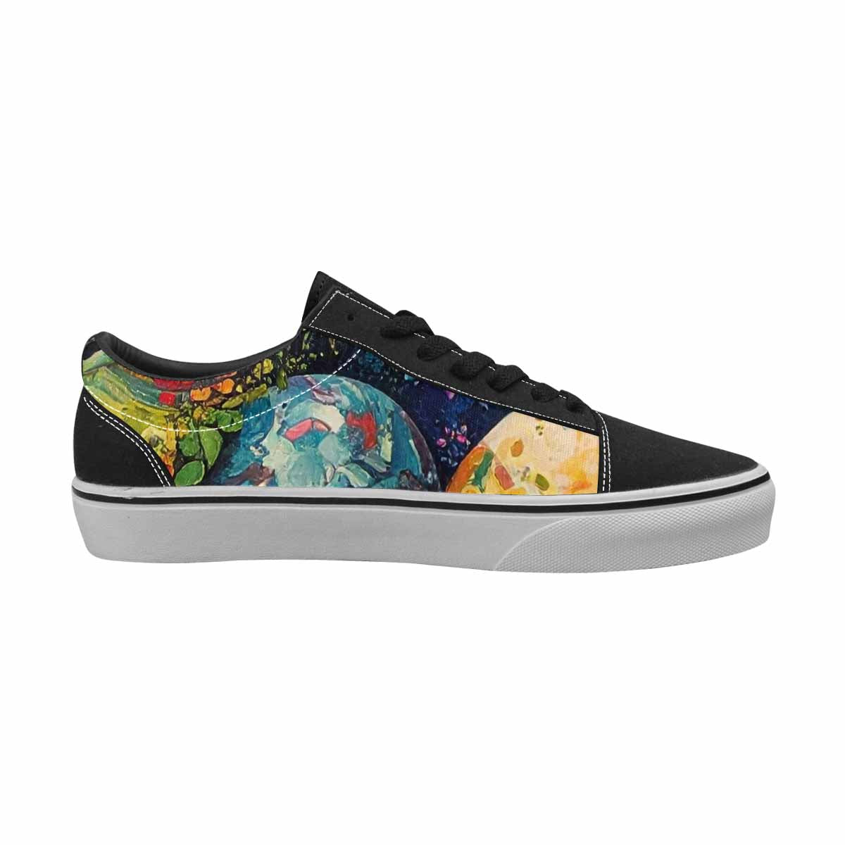 WOMEN'S Aliens Lace-Up Canvas Vivid Custom Sneakers