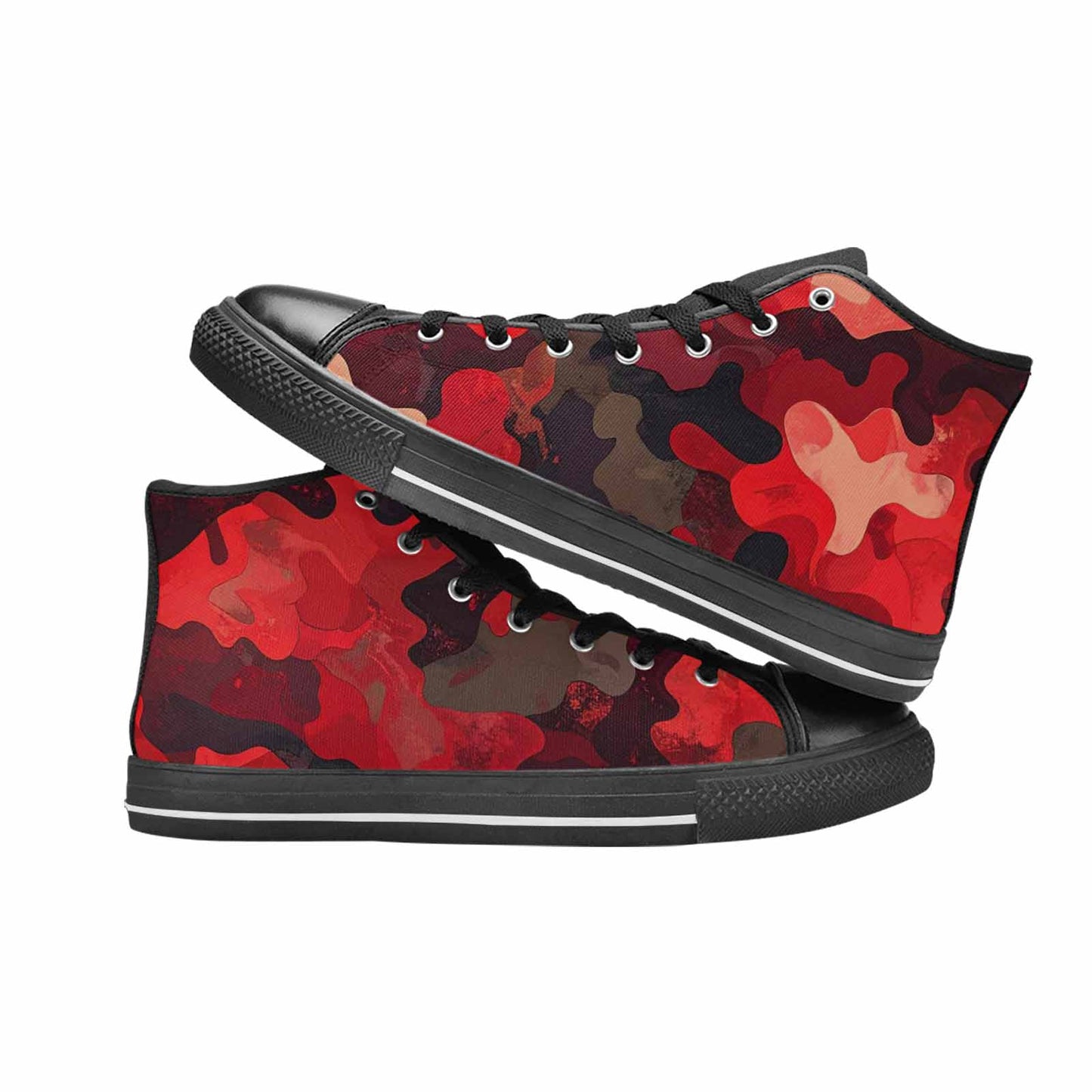 MEN'S Military Camouflage Blotch High Top Canvas Y2K Shoes