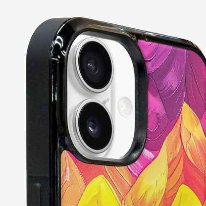 iPhone 16 Case — Pansexual Flag Color Theme Small Rainbow, Customized Protective Case