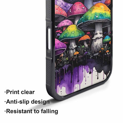iPhone 17 Air Case — Black Purple Ink Rainbow Drip Original, Customized Protective Case