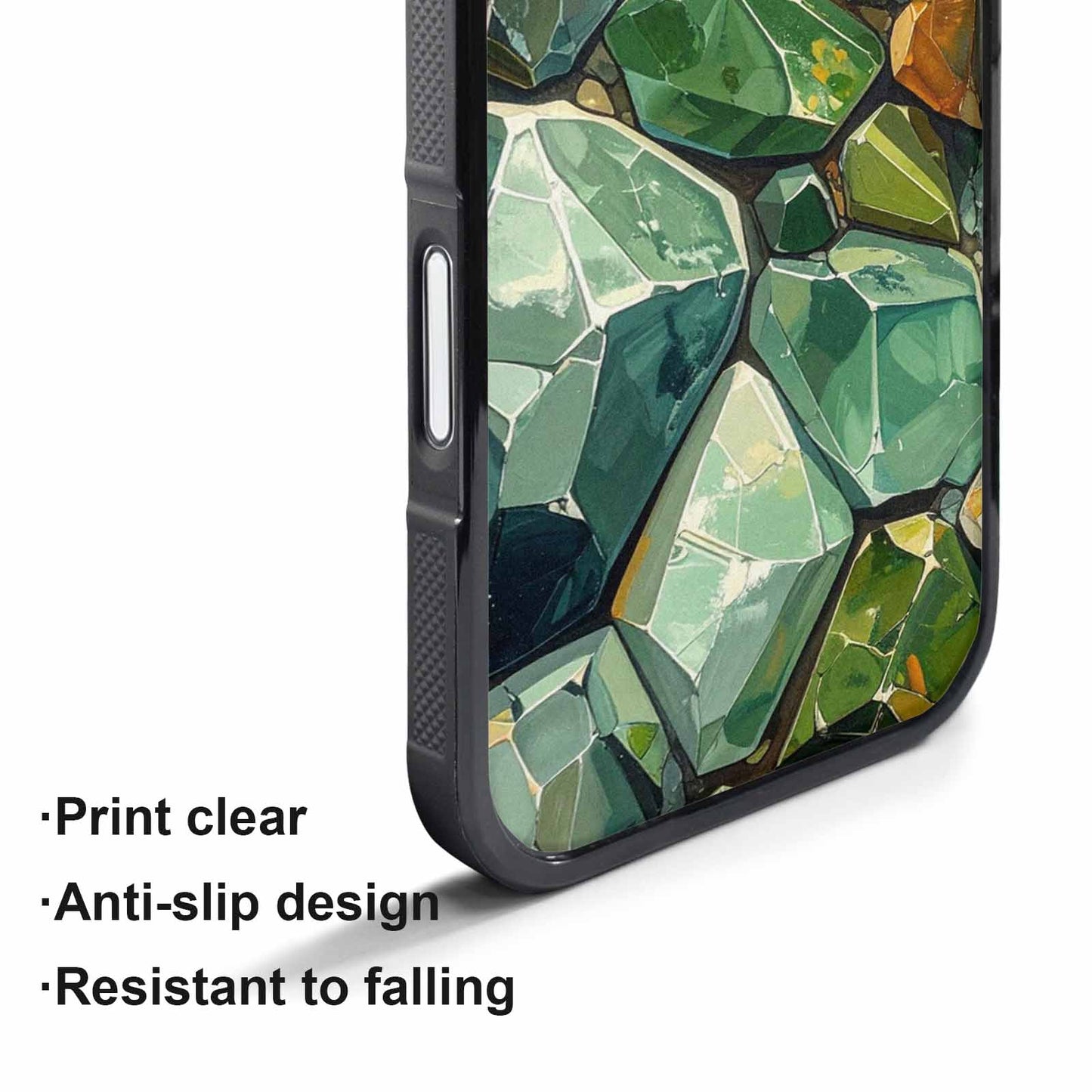 iPhone 17 Pro Max Case — Glossy Reptile Crystal Original Art, Custom Made Phone Cover