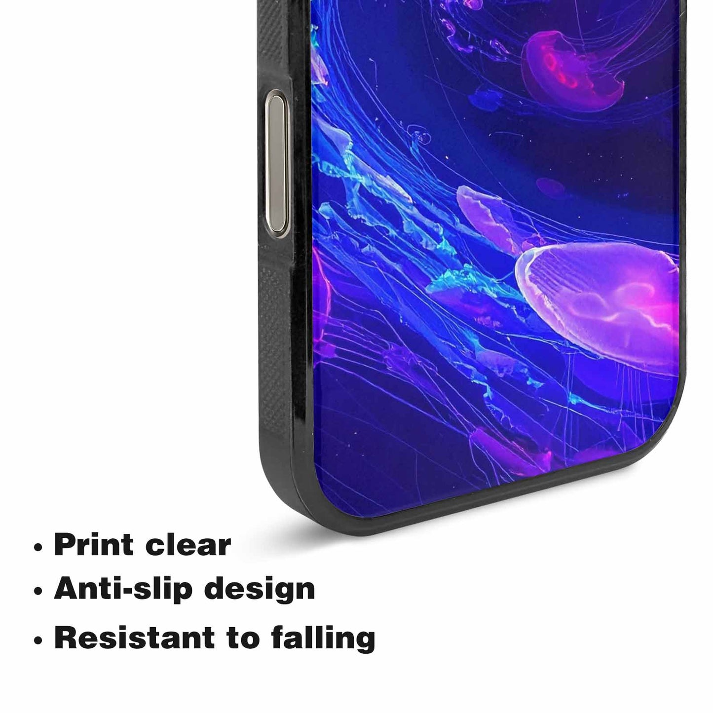 iPhone 16 Pro Case — Jellyfish Glow Jellyfish Glow Pattern Hundreds, Custom Print Case Cover