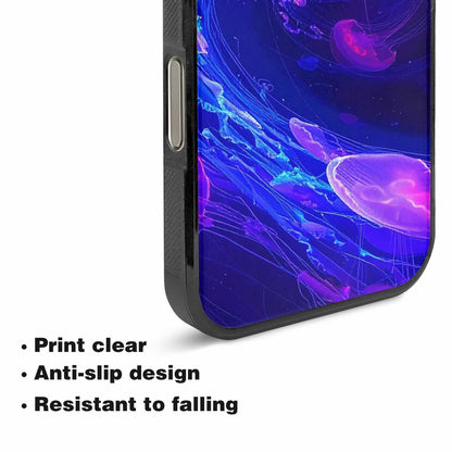iPhone 16 Pro Case — Jellyfish Glow Jellyfish Glow Pattern Hundreds, Custom Print Case Cover