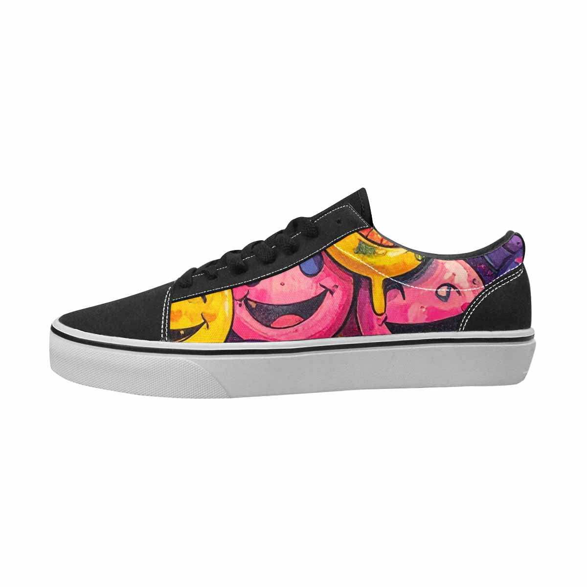 WOMEN'S Smiley Face Canvas Unique Print Cottagecore Shoes