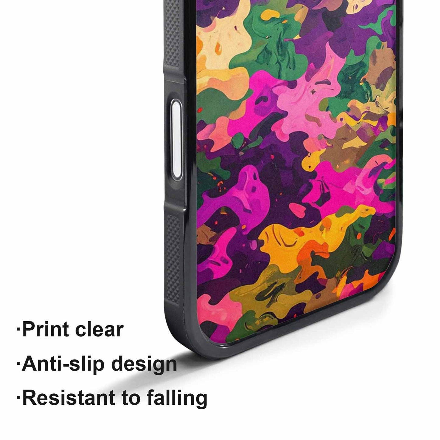 iPhone 17 Pro Max Case — Small Military Camouflage Blotch Camo, Original Design Phone Case