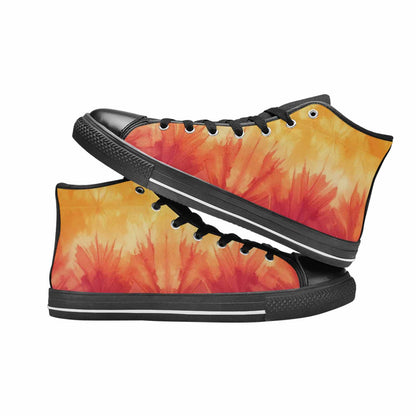 MEN'S Ombre Tie Dye Sunset High Top Canvas Aesthetic Sneakers