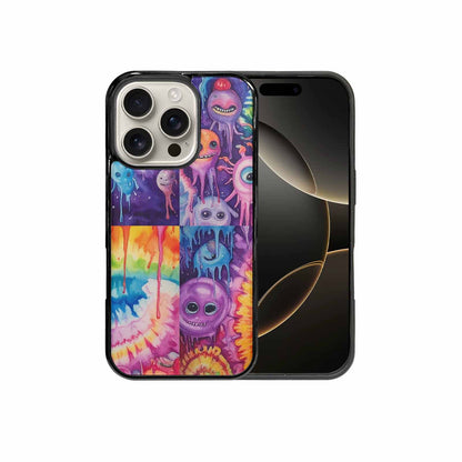 iPhone 16 Pro Case — Aliens Tie Dyemelting Aliens P, Custom Art Phone Cover