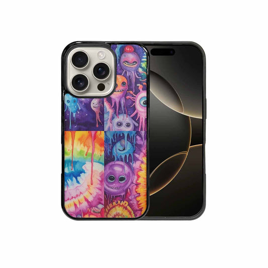 iPhone 16 Pro Case — Aliens Tie Dyemelting Aliens P, Custom Art Phone Cover