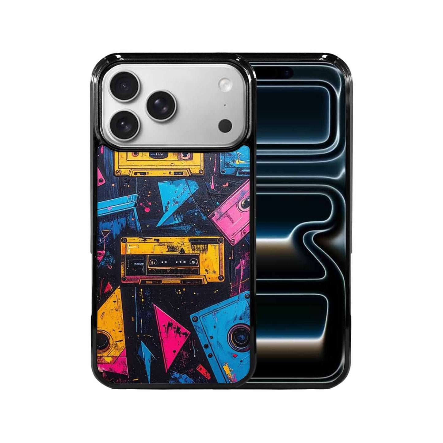 iPhone 17 Pro Max Case — Seamless Tileable Pattern Of Retro Vintage, Custom Designed Case Cover