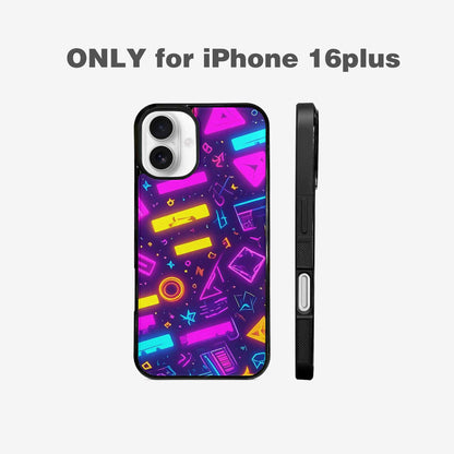 iPhone 16 Plus Case — 80s Retro Motif 80s Retro Motifs, Custom Phone Case