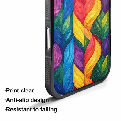 iPhone 17 Pro Case — Rainbow Pride Flag Color Theme Original, Custom Print Case Cover