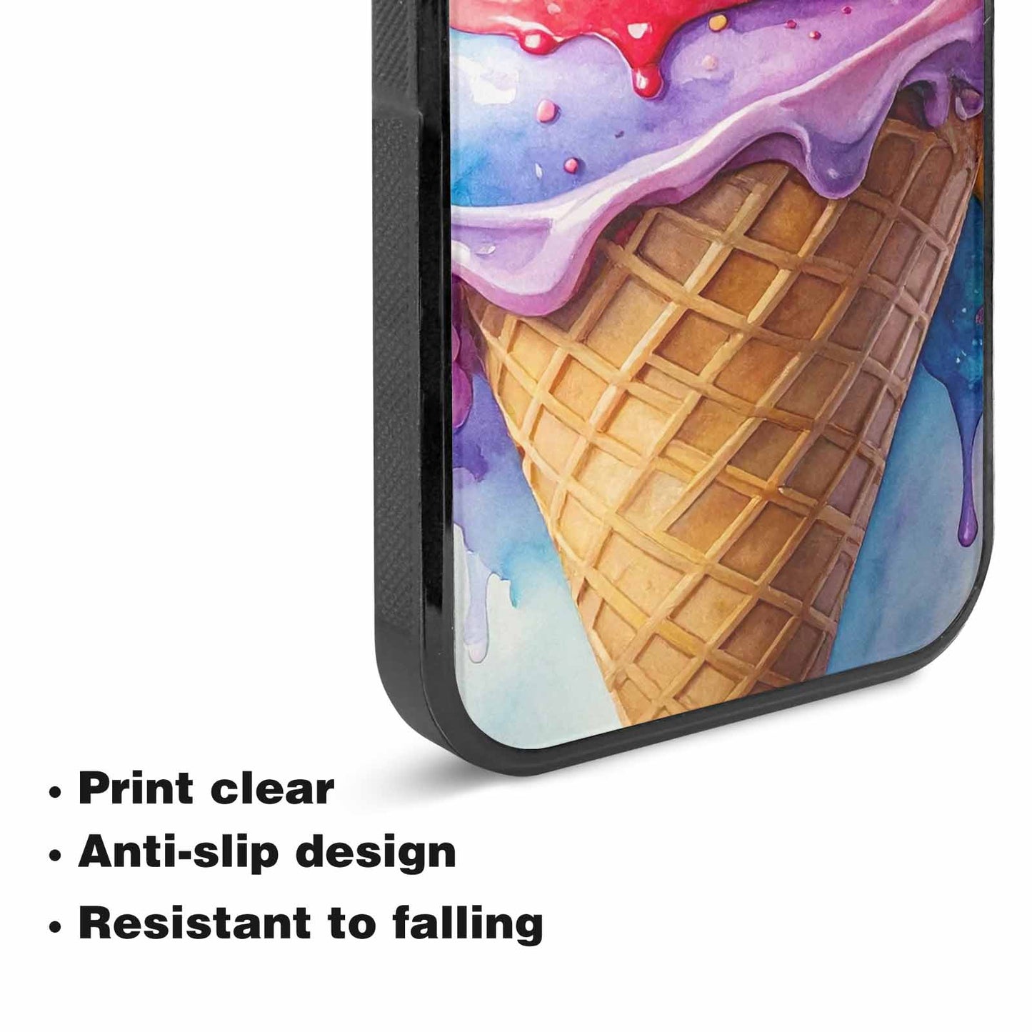 iPhone 15 Plus Case — Melting Icecream Collage Custom, Unique Phone Case Design