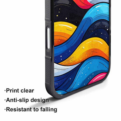 iPhone 17 Air Case — Glossy Winter Wave Seamless Cartoon Cute, Custom Designed Case Cover