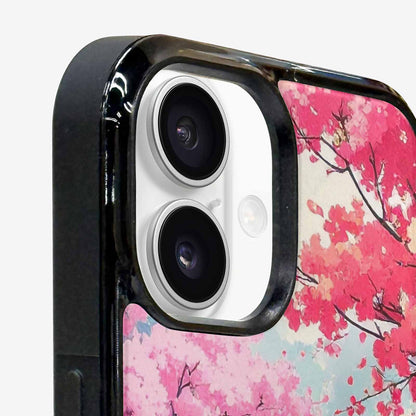 iPhone 16 Case — Cherry Blossom Branch Cherry Blo, Custom Print Case Cover