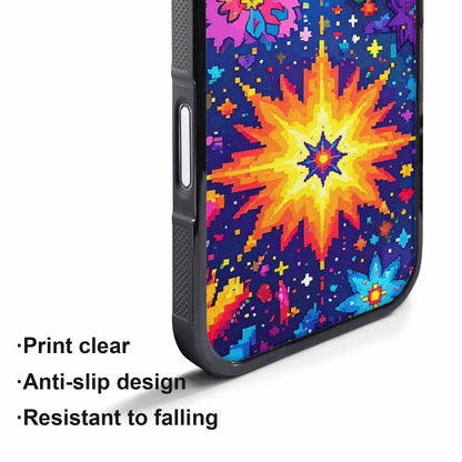 iPhone 17 Pro Case — Pixel Art Bit Burst Pattern Original, Original Design Phone Case