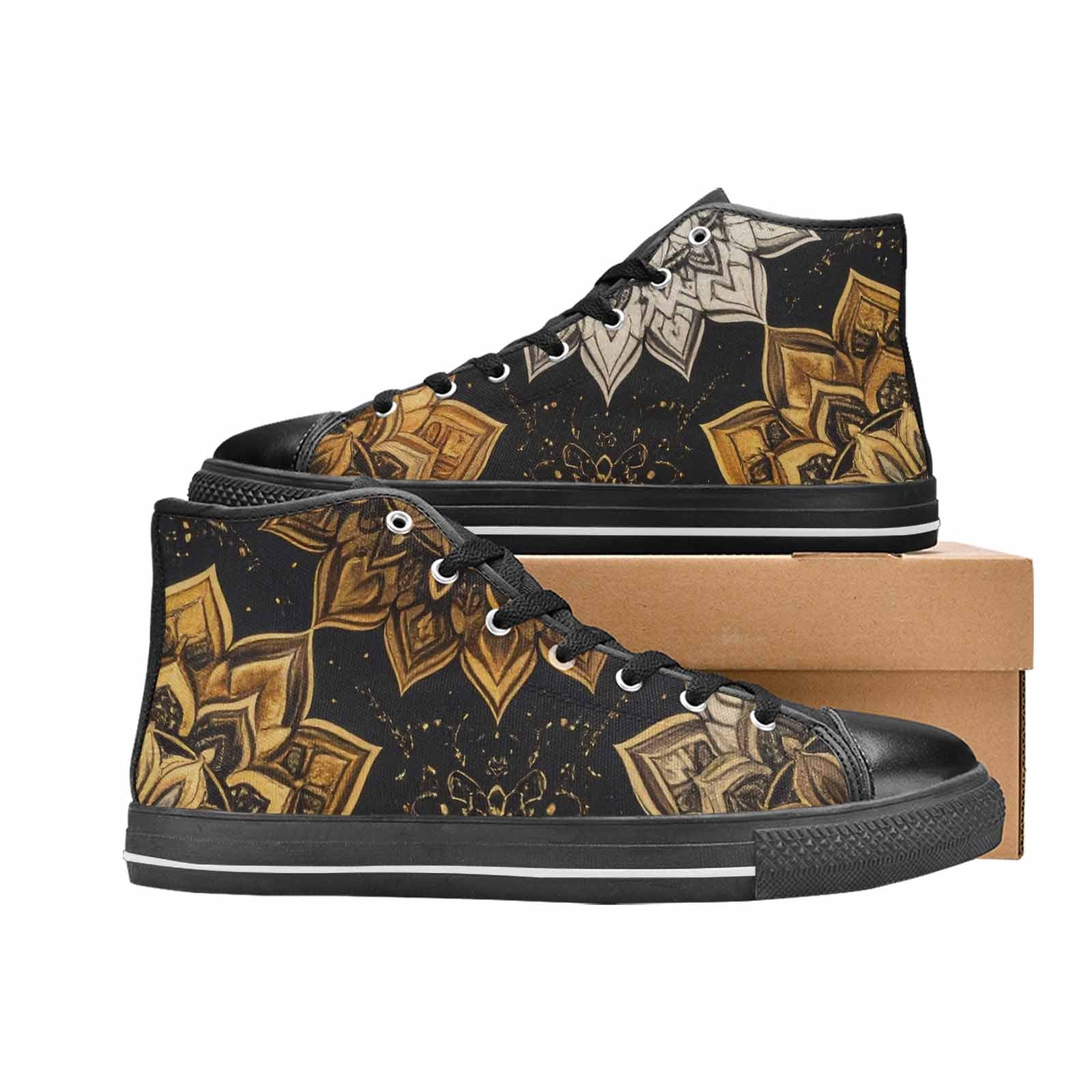 MEN'S Mandala High Top Canvas Aesthetic Custom Sneakers