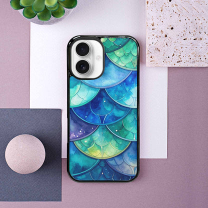 iPhone 16 Case — Mermaid Scale, Custom Art Phone Cover