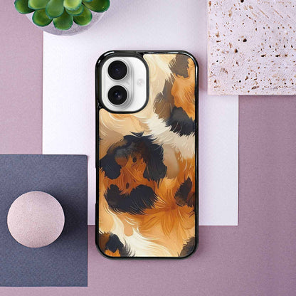 iPhone 16 Case — Leopard Soft Airbrush Gradient, Customized Protective Case