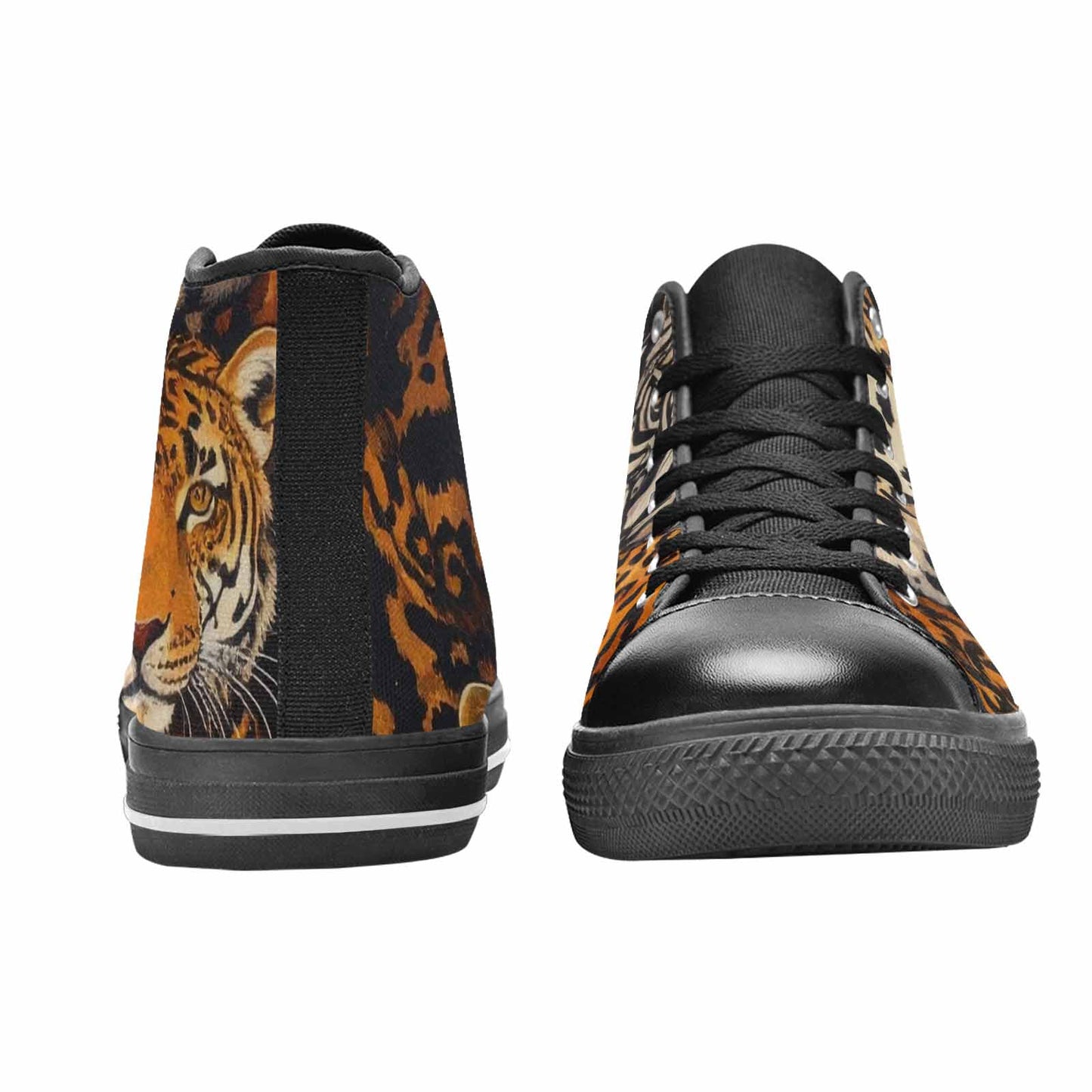 WOMEN'S Animal Print High Top Canvas Y2K Custom Sneakers