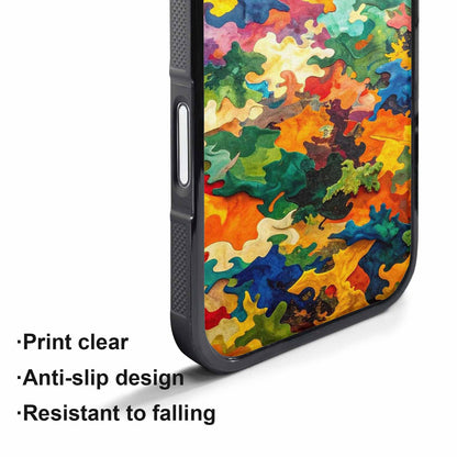 iPhone 17 Pro Max Case — Camo Patches Full Color Camo, Customized Protective Case