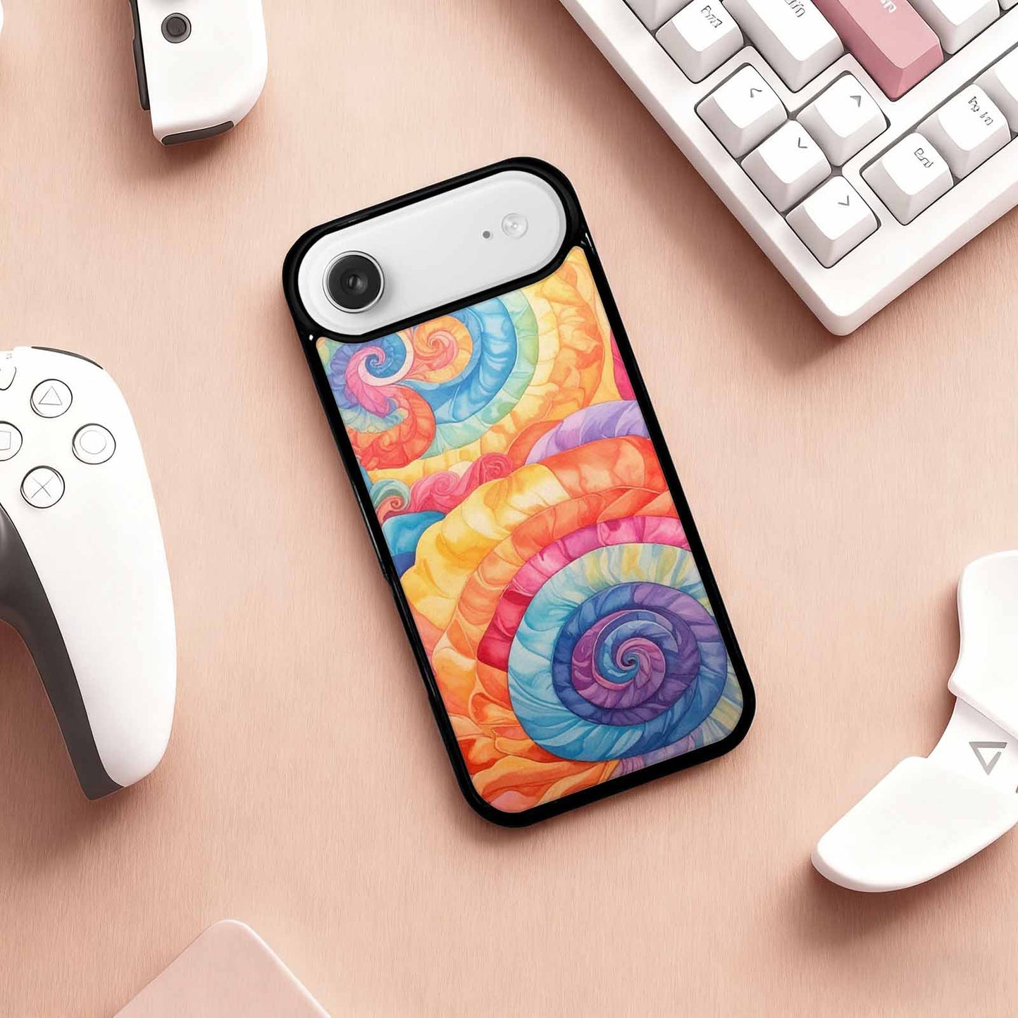 iPhone 17 Air Case — Tie Dye Swirls Tie Dye Tie, Original Design Phone Case