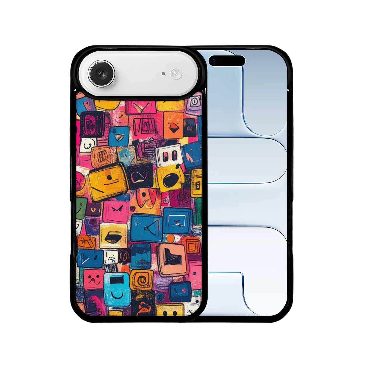 iPhone 17 Air Case — Hand Drawn Icon Doodle Pattern Original, Custom Made Phone Cover