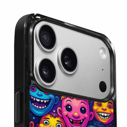 iPhone 17 Pro Case — Small Funny Looking Cartoon People Cartoon, Customized Protective Case